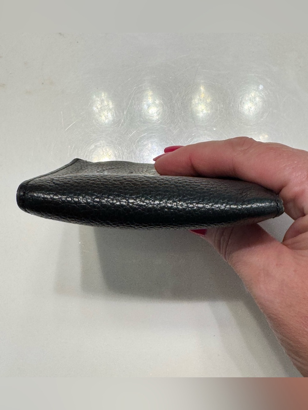 Coach Men’s Black Pebble Leather Billfold Wallet - Picture 9 of 13